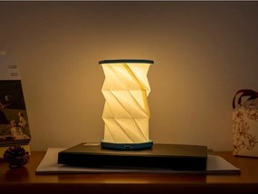 Decorațiune luminoasă albă/turcoaz portabilă cu USB ø 8 cm Twist – Gingko