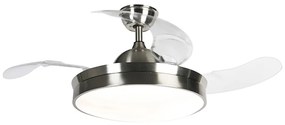 Ventilator de tavan din oțel cu LED și telecomandă - Xiro