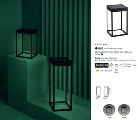 Felinar / Lampa LED solara portabila iluminat exterior decorativ IP65 KASP H-30cm