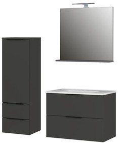 Set mobilă de baie gri antracit Crandon – Germania