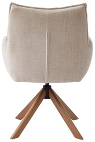 Set de scaune de sufragerie crem 2 buc. tapițat Marilla – Unique Furniture