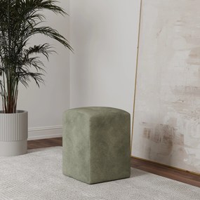 Taburet Tapitat Talin, Kaki, Stofa, L 35 x l 35 x H 45 cm