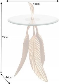 Masuta auxiliara design unicat Faether 65cm gold