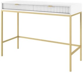 Consolă NOVA, 77x104 cm, alb/auriu