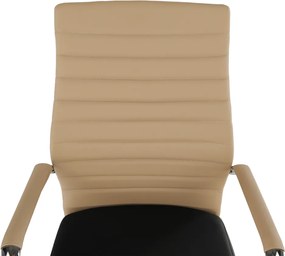Scaun de şedinţă, bej/negru, DRUGI TYP 2