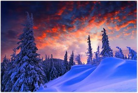 Tablou - Amurg dev iarnă (90x60 cm)