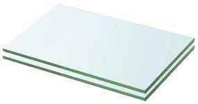 vidaXL Rafturi, 2 buc., 20 x 25 cm, panouri sticlă transparentă