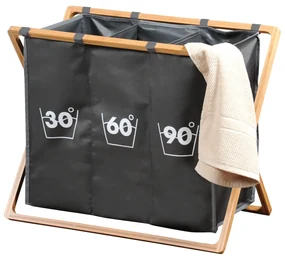 Kesper 19597 Coș de rufe pliabil, 57 x 63 x 38 cm