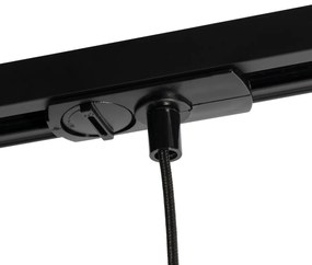 Sistem modern de iluminat pe șine cu 5 pendule Gunmetal monofazat - Iconic Lloyd