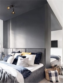 Lustra aplicata metalica design retro RUVI 2 negru