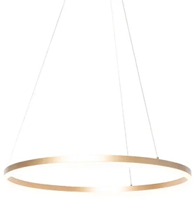 Lampă suspendată de design aurie 80 cm incluzând LED cu dimmer în 3 trepte - Anello