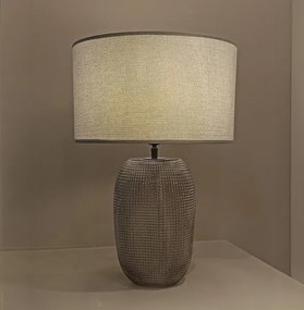 Lampă de masă JENIFER 1xE27/40W/230V gri/fumuriu