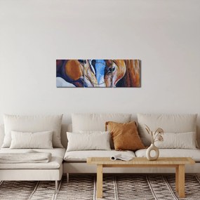 Tablou - Caii îndrăgostiți (cu ceas) (90x30 cm)