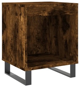 830742 vidaXL Noptieră, stejar fumuriu, 40x35x50 cm, lemn compozit