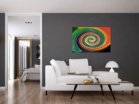 Tablou abstract - spirala colorata (90x60 cm)