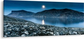 Tablou - Islanda noaptea (120x50 cm)