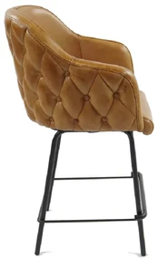 Scaun pentru bar din piele naturala ✔ model DELIO 65