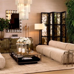 Paravan decorativ LUX, Lemn, Oglinda, Jacques