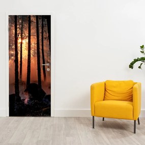 Fototapet pentru ușă - Pădurea întunecată (95x205cm)