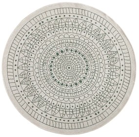Covor adecvat pentru exterior NORTHRUGS Porto, ø 140 cm, verde