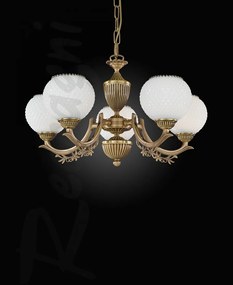 Candelabru din alama cu 5 brate design italian 8650