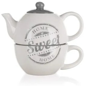 Ceainic din ceramică cu ceașcă Sweet home Banquet