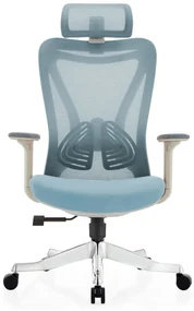 Scaun ergonomic Colin-H, spatar Mesh, sezut, textil, Gri