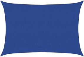 vidaXL Pânză parasolar albastru dreptunghiular 3,5x4,5m HDPE 160 g/m²