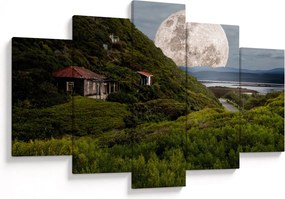 Tablou - peisaj cu luna (150x105 cm)
