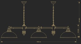 Lustra design clasic realizata manual Lido, 3L