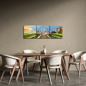 Tablou - Brussels (cu ceas) (90x30 cm)