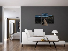 Tablou drumul de lemn în amurg (90x60 cm)