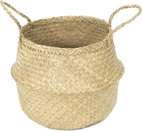 Coș de depozitare Compactor tricotat din iarbă demare Belly, 35 x 32 cm, natural, M