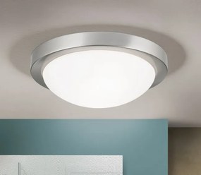 Plafoniera iluminat baie, protectie IP44, diametru 32cm, Fato satin chrome NU 9-365/32 satin OR