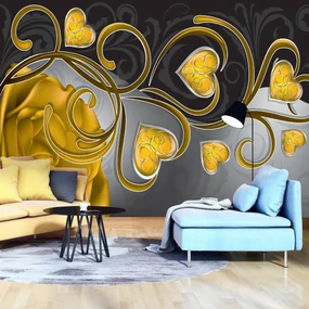 Fototapet - Arta florală - abstract (152,5x104 cm), în 8 de alte dimensiuni noi