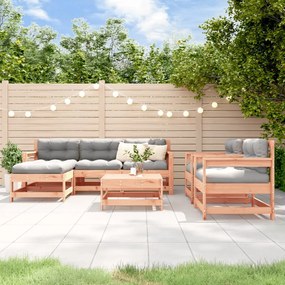 vidaXL Set mobilier de grădină, 7 piese, lemn masiv douglas