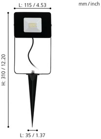 Eglo 97471 - LED Proiector FAEDO 4 LED/10W/230V