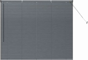 vidaXL Jaluzele venetiene Manual Gri închis 130 x 160 cm Aluminiu