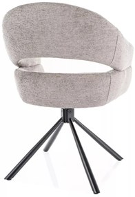 Scaun rotativ Borgo gri/negru Raven07