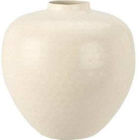 Vaza decorativă Mesi crem, 18 x 19,5 cm, metal