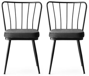Set 2 scaune Ypsilon (Negru). 1072797