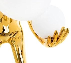 Lampa de podea decorativa cu design original Woman Premium auriu