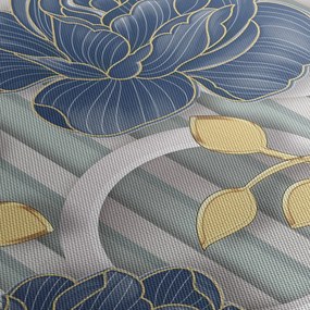 Tablou - Tradafiri și cercuri (120x50 cm)