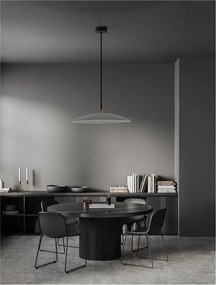 Lustra LED design modern POLIFEMO fumuriu, 60cm