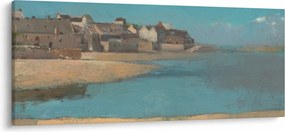 Tablou - Odilon Redon, Village by the Sea in Brittany, reproducere (120x50 cm)