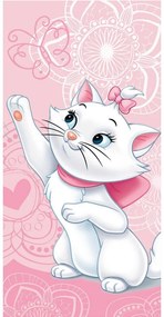 Prosop pentru copii roz din bumbac 70x140 cm Marie Cat "Butterfly" – Jerry Fabrics