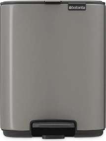 Coș de gunoi gri cu pedală din oțel 7 l Bo – Brabantia