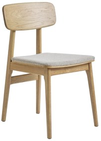 Scaun de dining bej/în culoare naturală Livo – Unique Furniture