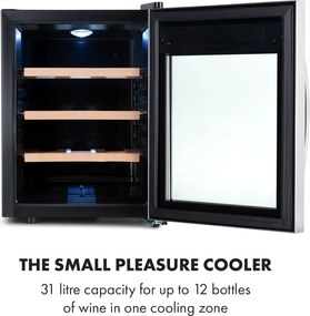 Klarstein Reserva 12 Uno, răcitor de vinuri, 31 de litri, 11 - 18 ° C, o zonă