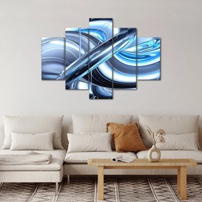 Tabloul cu abstracție albastră (150x105 cm)